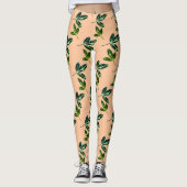 Leggings van het leder-lakpatroon van de Funky Fig (Voorkant)