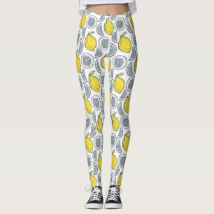Leggings van het Lemon Pattern