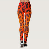 Leggings van het Leopard Skin Texture Pattern (Achterkant)