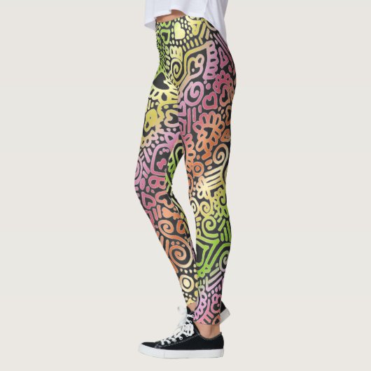 Leggings van het loopvlakpatroon (Links)