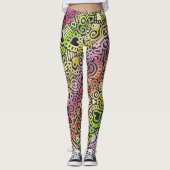 Leggings van het loopvlakpatroon (Voorkant)