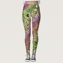 Leggings van het loopvlakpatroon