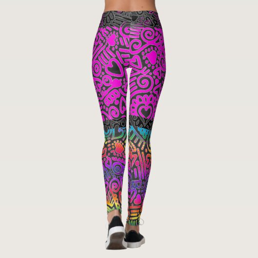 Leggings van het loopvlakpatroon (Achterkant)