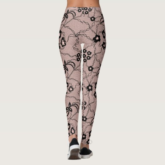 Leggings van het loopvlakpatroon (Achterkant)