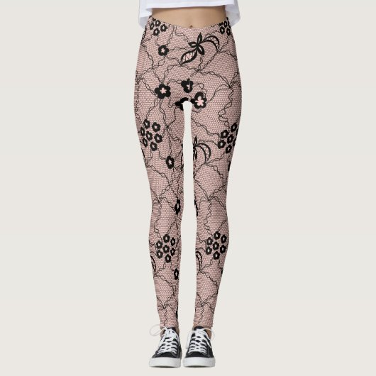 Leggings van het loopvlakpatroon (Voorkant)