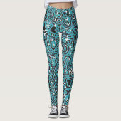 Leggings van het loopvlakpatroon (Voorkant)