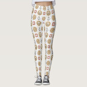 Leggings van het Nautical Pattern (Voorkant)