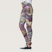 Leggings van het ontwerp van het Japanse Kunstpatr (Links)