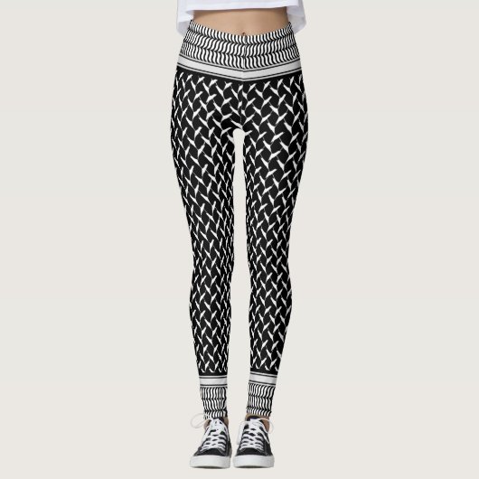 Leggings van het Palestijnse Schort Keffiyeh Kitch (Voorkant)