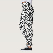 Leggings van het patroon Ogee- en Star-herhalen (Links)