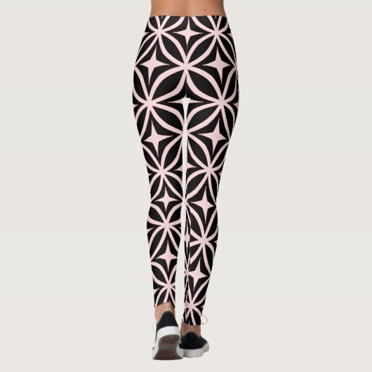 Leggings van het patroon Ogee- en Star-herhalen (Achterkant)