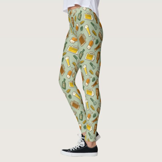 Leggings van het patroon van de Pictogrammen van B (Links)