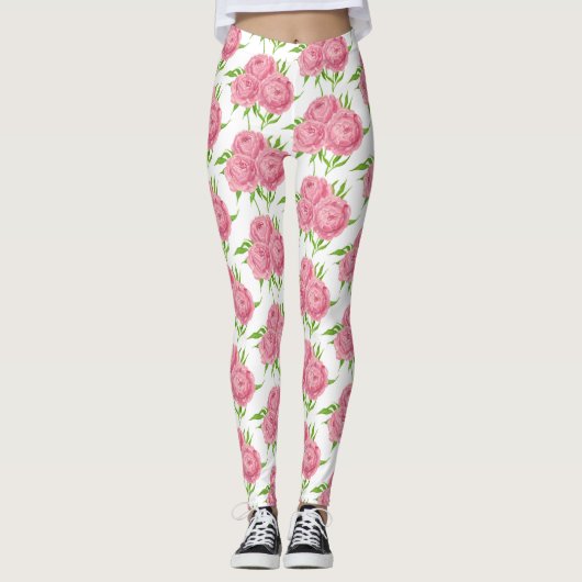 Leggings van het patroon van de waterverf van Peon (Voorkant)