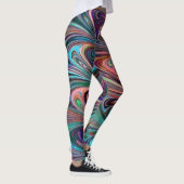Leggings van het patroon van vloeibaar verfstaal (Rechts)