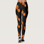 Leggings van het pompoenpatroon met halloween (Achterkant)