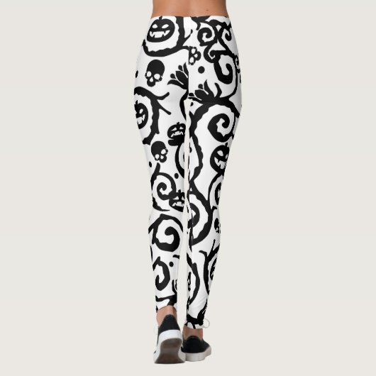 Leggings van het pompoenpatroon van de romp van de (Achterkant)