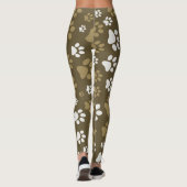 Leggings van het printpatroon voor vrouwen tekenen (Achterkant)