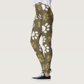 Leggings van het printpatroon voor vrouwen tekenen (Links)