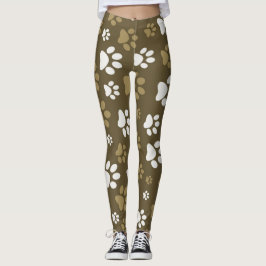Leggings van het printpatroon voor vrouwen tekenen