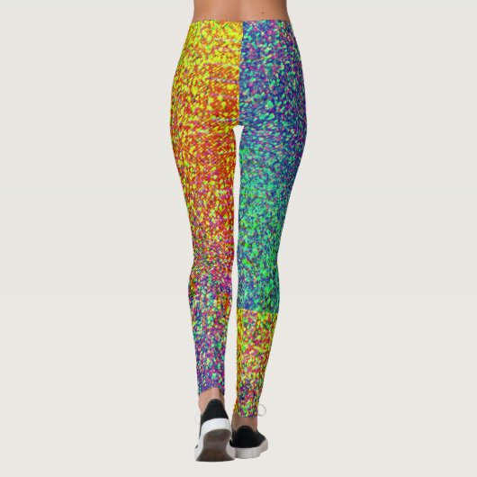 Leggings van het Rainbow Blur Pattern (Achterkant)