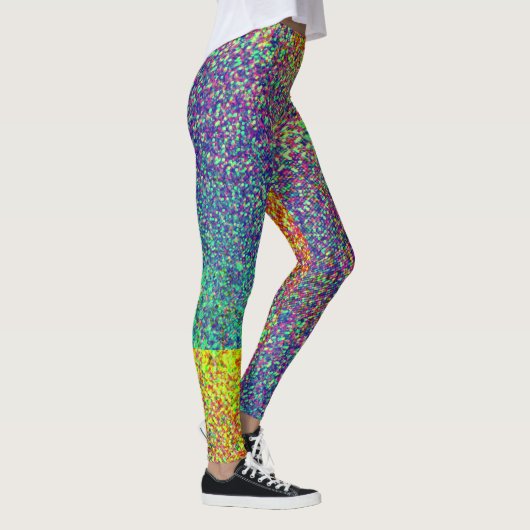 Leggings van het Rainbow Blur Pattern (Rechts)