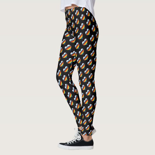 Leggings van het Rainbow Heart Pattern (Links)