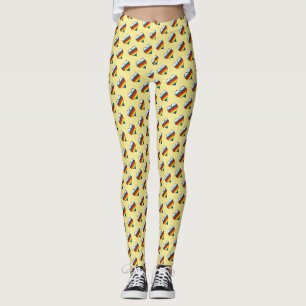 Leggings van het Rainbow Heart Pattern