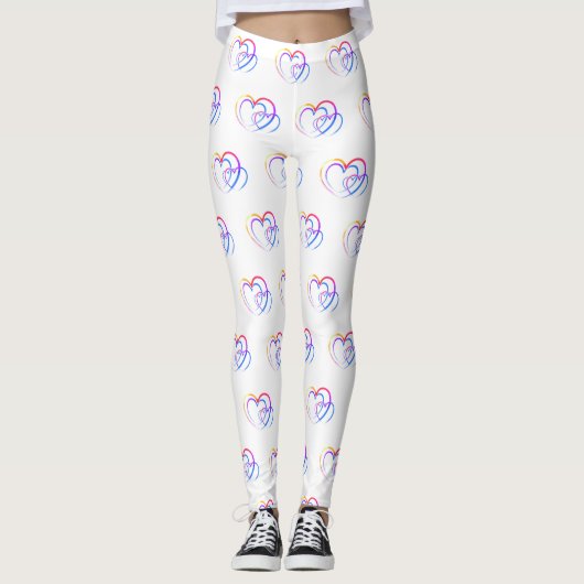 Leggings van het regenbooghart (Voorkant)
