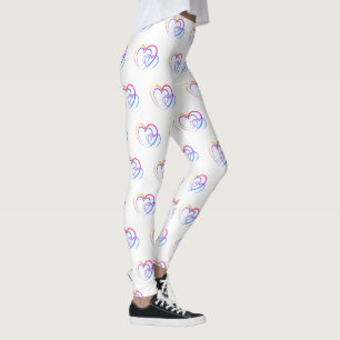 Leggings van het regenbooghart