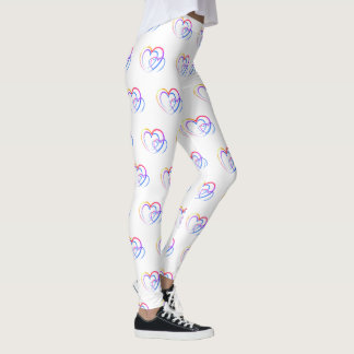 Leggings van het regenbooghart