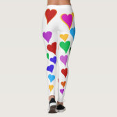 leggings van het regenbooghart, hart leggings, har (Achterkant)
