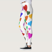 leggings van het regenbooghart, hart leggings, har (Links)