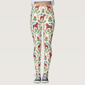 Leggings van het rode Dala Horses (Voorkant)