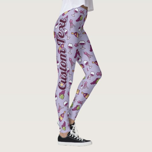 Leggings van het rode wijnpatroon (Rechts)