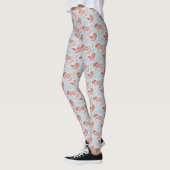 Leggings van het Rooke-Red-Blue Paisley Pattern (Links)