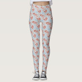 Leggings van het Rooke-Red-Blue Paisley Pattern (Voorkant)