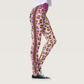 Leggings van het roze luiproze dierpatroon (Rechts)