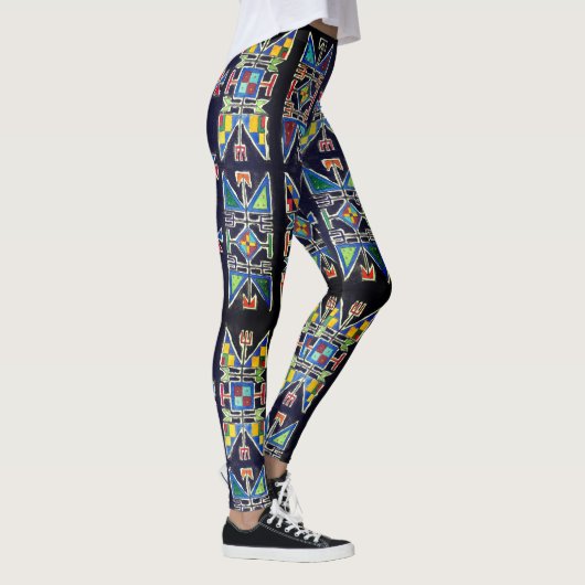 Leggings van het siux geometrisch ontwerp (Rechts)