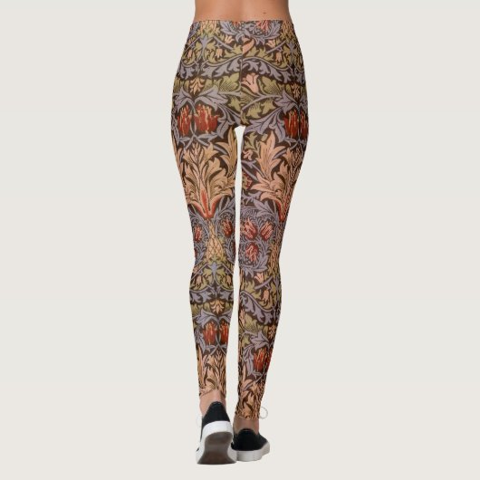 Leggings van het Snakes Head William Morris-patroo (Achterkant)