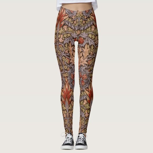 Leggings van het Snakes Head William Morris-patroo (Voorkant)