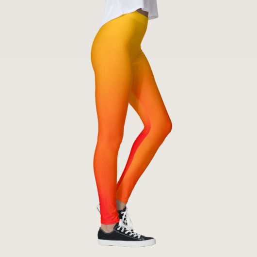 Leggings van het Sunset Oranje en Gellow Gradient  (Rechts)
