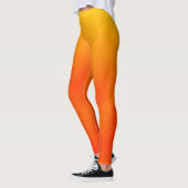 Leggings van het Sunset Oranje en Gellow Gradient  (Links)