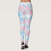 Leggings van het Transgender Pride Hearts Pattern (Achterkant)