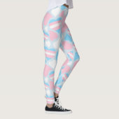 Leggings van het Transgender Pride Hearts Pattern (Rechts)