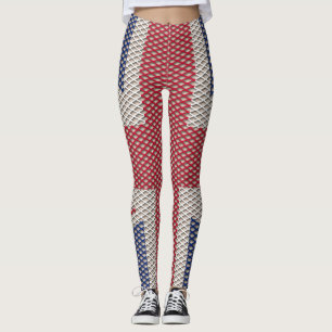 Leggings van het Unievaartuig Vlag Vissenpatroon