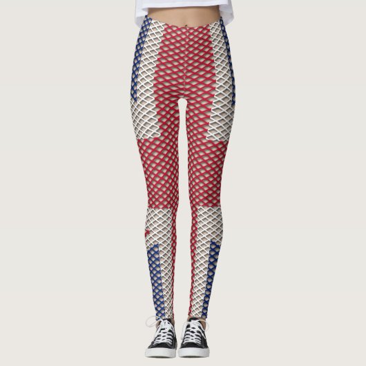 Leggings van het Unievaartuig Vlag Vissenpatroon (Voorkant)