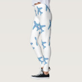 Leggings van het vliegtuig (wit) (Links)