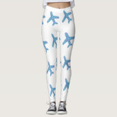 Leggings van het vliegtuig (wit) (Voorkant)