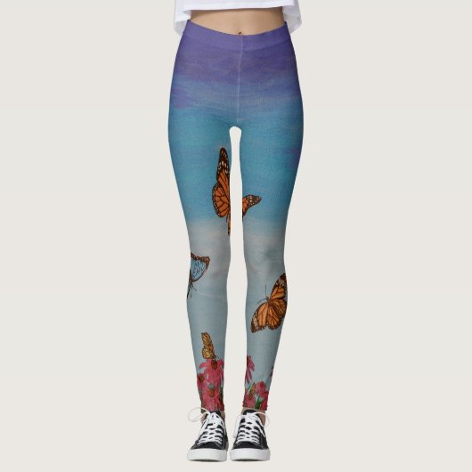 Leggings van het vlinderveld (Voorkant)