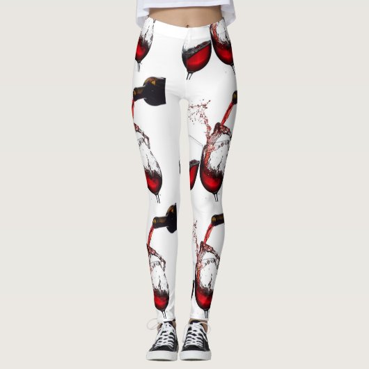 ***LEGGINGS VAN HET WIJNENTHUSIAST *** LEGGINGS (Voorkant)